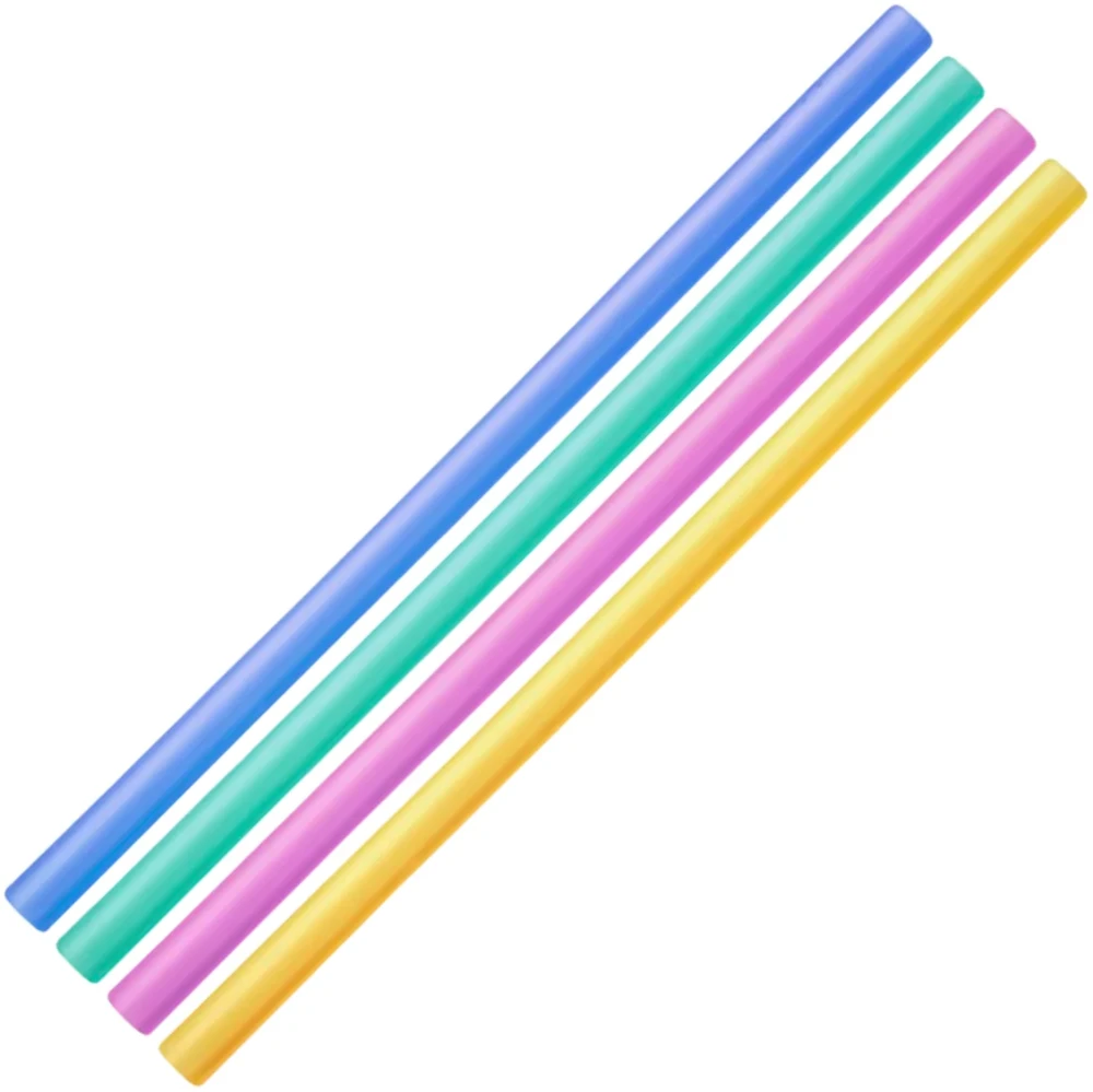 GOsili 8" Standard Size Silicone Straws - Eco Friendly