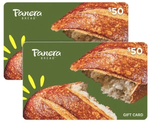 2 x $50 Panera Bread E-Gift Cards