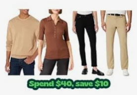 Woot - Apparel Sale + extra $10 off $40+ purchase