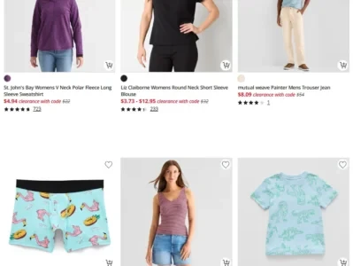 Clearance Apparel & Shoes Deal: Up to 80% Off at JCPenney