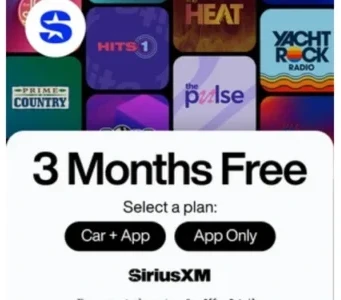 SiriusXM: 3-Month Trial, Credit Card Required; Auto-Renews