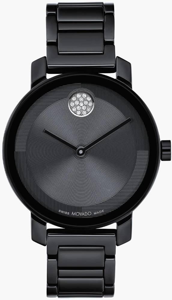 Movado BOLD Evolution 2.0 瑞士黑陶瓷女表 34mm