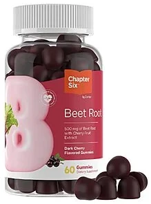 Select Accts: 60-Ct Zahler Chapter Six Beet Root 500mg Dark Cherry Gummies