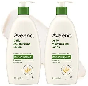 Select Accounts: 2-Pk 18-Oz Aveeno Daily Moisturizing Body Lotion