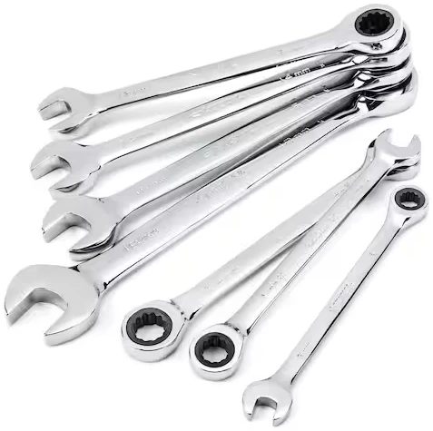 Husky 7-piece metric ratcheting combination wrench set