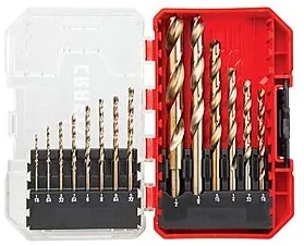 14-Pc Craftsman Drill Bit Set w/ Gold Oxide Coating