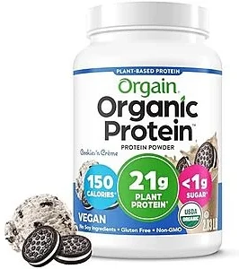 2.03-lb Orgain Organic Vegan 21g Protein Powder (Cookies & Cream)