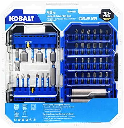 Kobalt 衝擊起子批頭 40 件組