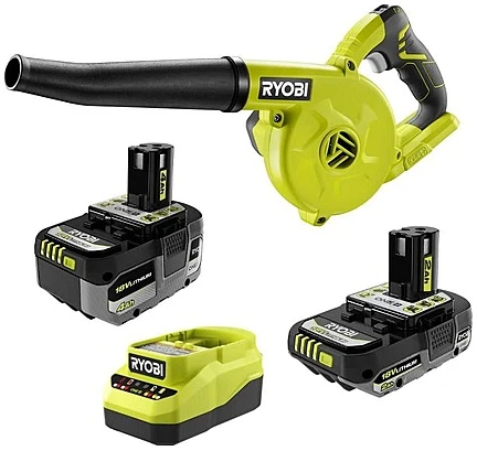 RYOBI ONE+ 工作間吹風機與雙電池充電器