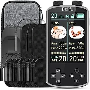 Belifu TENS 4-in-1 TENS EMS Relax Custom Frequency+Pulse Muscle Massager