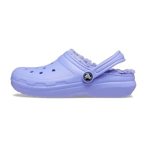Crocs 兒童經典加絨洞洞鞋