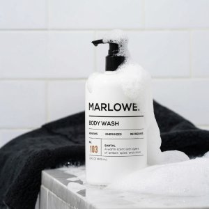 Marlowe Santal body wash buy-one-get-one offer