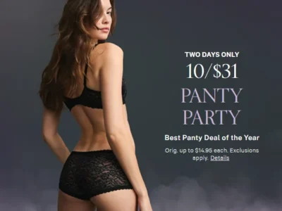 Victoria’s Secret 指定內褲 10 件 $31