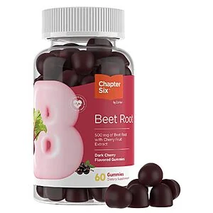 Select Accts: 60-Ct Zahler Chapter Six Beet Root 500mg Dark Cherry Gummies