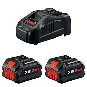 Bosch CORE18V 6Ah 電池兩顆與加贈工具