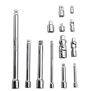 13-Pc JobSmart SAE Socket Accessory Set (1/4" + 3/8" & 1/2")