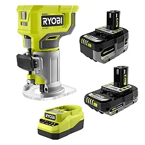 RYOBI ONE+ 修邊機與雙電池充電器