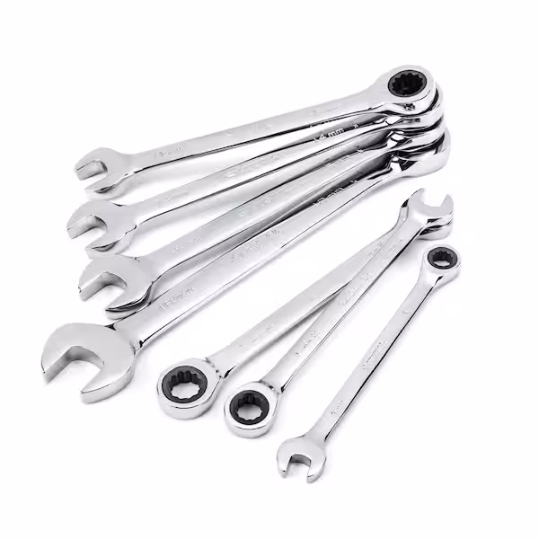 Husky 7-piece metric ratcheting combination wrench set