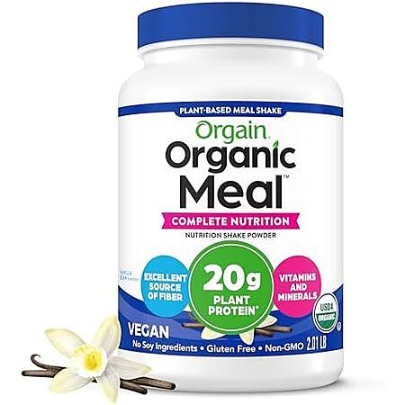 Select Accounts: 2.01-Lbs Orgain Organic 20g Meal Protein Powder (Vanilla Bean)