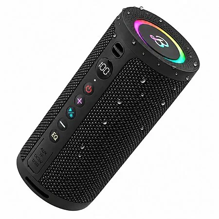 BassBloom Roar 3 20W IPX6 Waterproof Portable Bluetooth 5.4 Speaker (Glossy Black)