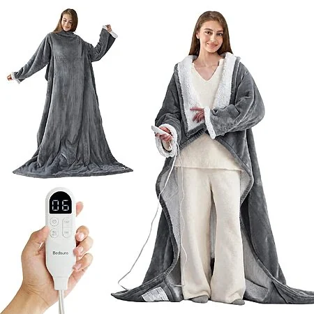 Bedsure 71×50 吋可穿式電熱毯附腳袋