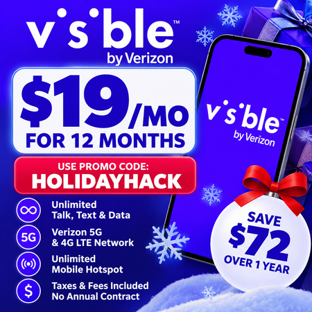 Visible 新會員無限 5G 手機方案｜12 個月優惠