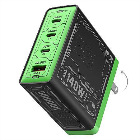 MFish 140W GaN 四埠快充充電器