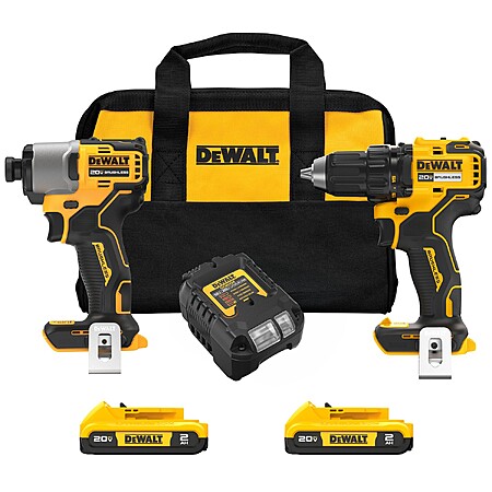 DEWALT 20V 無刷電鑽與衝擊起子組