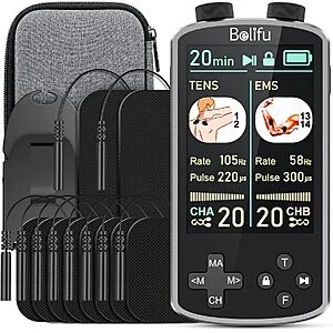 Belifu TENS 4-in-1 TENS EMS Relax Custom Frequency+Pulse Muscle Massager