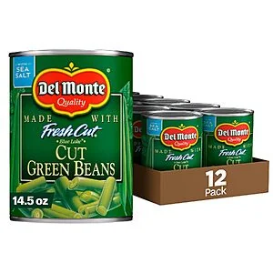 12-Pk 14.5-Oz Del Monte Fresh Cut Blue Lake Green Beans